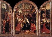 CORNELISZ VAN OOSTSANEN, Jacob Triptych of the Adoration of the Magi fd oil painting